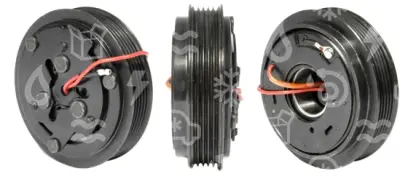 spojka pro kompresor SANDEN 7H15, poly V5, 12V, 123 mm, Citroen XM